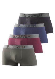 S.OLIVER Boxer Boxershorts Herren khaki, bordeaux, marine, anthrazit