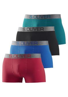 S.OLIVER Boxer Boxershorts Herren petrol schwarz blau rot