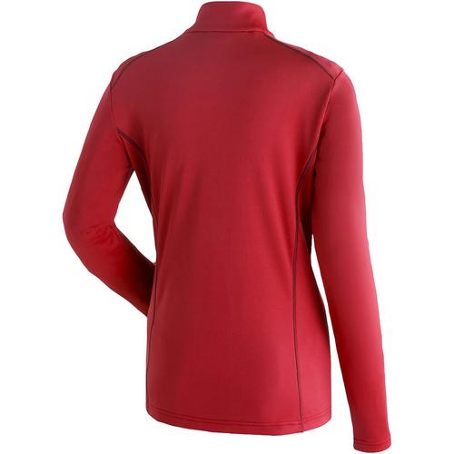 Rückansicht von Maier Sports Jenna Rec Langarmshirt Damen Rot