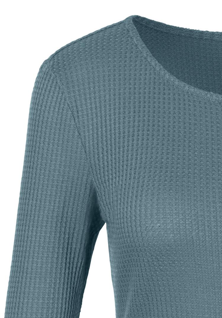 Lascana Lascana Langarmshirt Langarmshirt Damen - petrol - 2 | SportScheck
