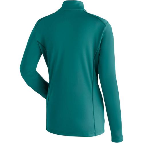 Rückansicht von Maier Sports Jenna Rec Langarmshirt Damen Tannengrün