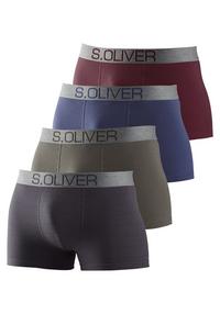 S.OLIVER Boxer Unterhose Herren - bordeaux - marine - khaki - anthrazit