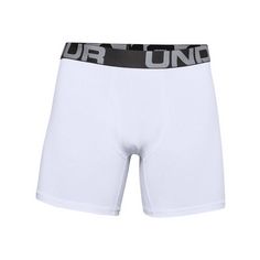 Under Armour Charged 6in Boxershort 3er Pack Boxershorts Herren weiss