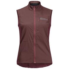 Jack Wolfskin MOROBBIA ALPHA VEST W Outdoorweste Damen dark maroon