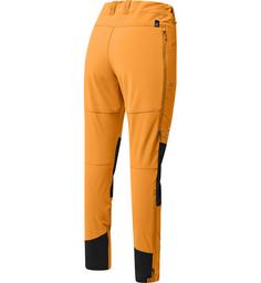 Rückansicht von Haglöfs Rugged Slim Pant Trekkinghose Damen Desert Yellow/True Black