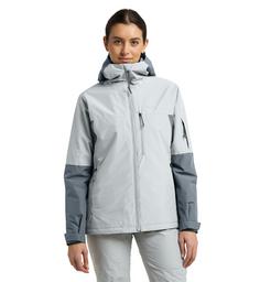 Rückansicht von Haglöfs Gondol Insulated Jacket Hardshelljacke Damen Steel Blue/Stone Grey