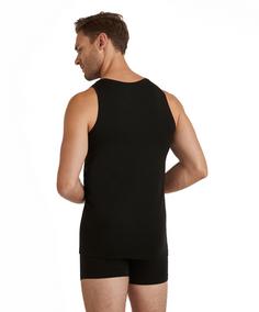 Rückansicht von Falke Top Unterhemd Herren black (3000)