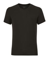 Falke UW T-Shirt V-Neck WO/CLY m Unterhemd Herren - black (3000)