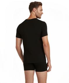 Rückansicht von Falke T-Shirt Unterhemd Herren black (3000)