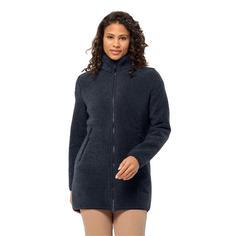 Rückansicht von Jack Wolfskin HIGH CURL COAT W Fleecejacke Damen night blue