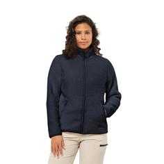 Rückansicht von Jack Wolfskin HIGH CURL JACKET W Fleecejacke Damen night blue