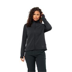 Rückansicht von Jack Wolfskin BIKE COMMUTE JKT W Fleecejacke Damen phantom