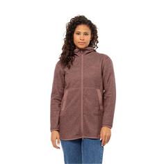 Rückansicht von Jack Wolfskin TANNENSPUR COAT W Fleecejacke Damen afterglow