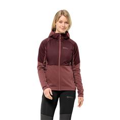 Rückansicht von Jack Wolfskin ALPGRAT PRO INS FZ W Fleecejacke Damen apple butter