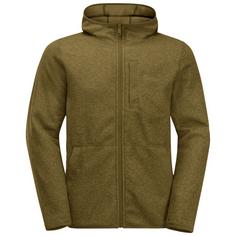 Jack Wolfskin TANNENSPUR HOODED JKT M Fleecejacke Herren cottage