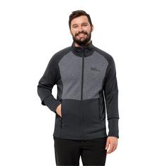 Rückansicht von Jack Wolfskin MARIENBERG FZ M Fleecejacke Herren phantom