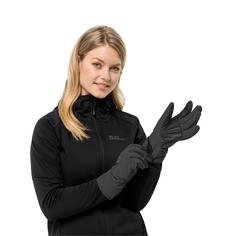 Rückansicht von Jack Wolfskin ALPSPITZE MERINO GLOVE Skihandschuhe phantom