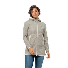 Rückansicht von Jack Wolfskin TANNENSPUR COAT W Fleecejacke Damen cotton white