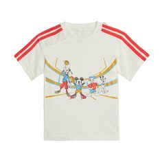 adidas adidas x Disney Micky Maus T-Shirt T-Shirt Kinder Off White / Bright Red / Multicolor