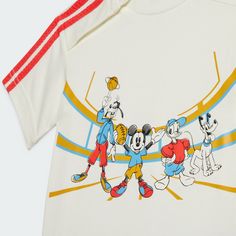 Rückansicht von adidas adidas x Disney Micky Maus T-Shirt T-Shirt Kinder Off White / Bright Red / Multicolor