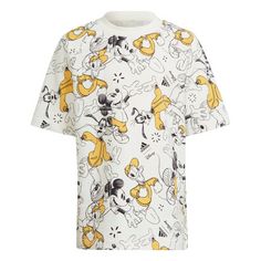 adidas adidas x Disney Micky Maus T-Shirt T-Shirt Kinder Off White / Preloved Yellow / Black