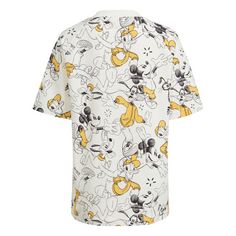 Rückansicht von adidas adidas x Disney Micky Maus T-Shirt T-Shirt Kinder Off White / Preloved Yellow / Black