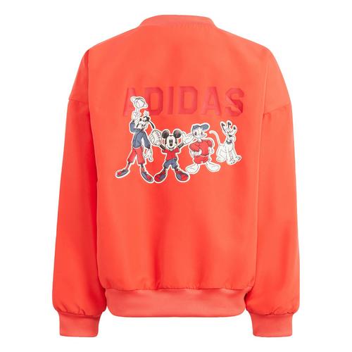 Rückansicht von adidas Disney Micky Maus Kids Windbreaker Bomberjacke Kinder Bright Red / Off White