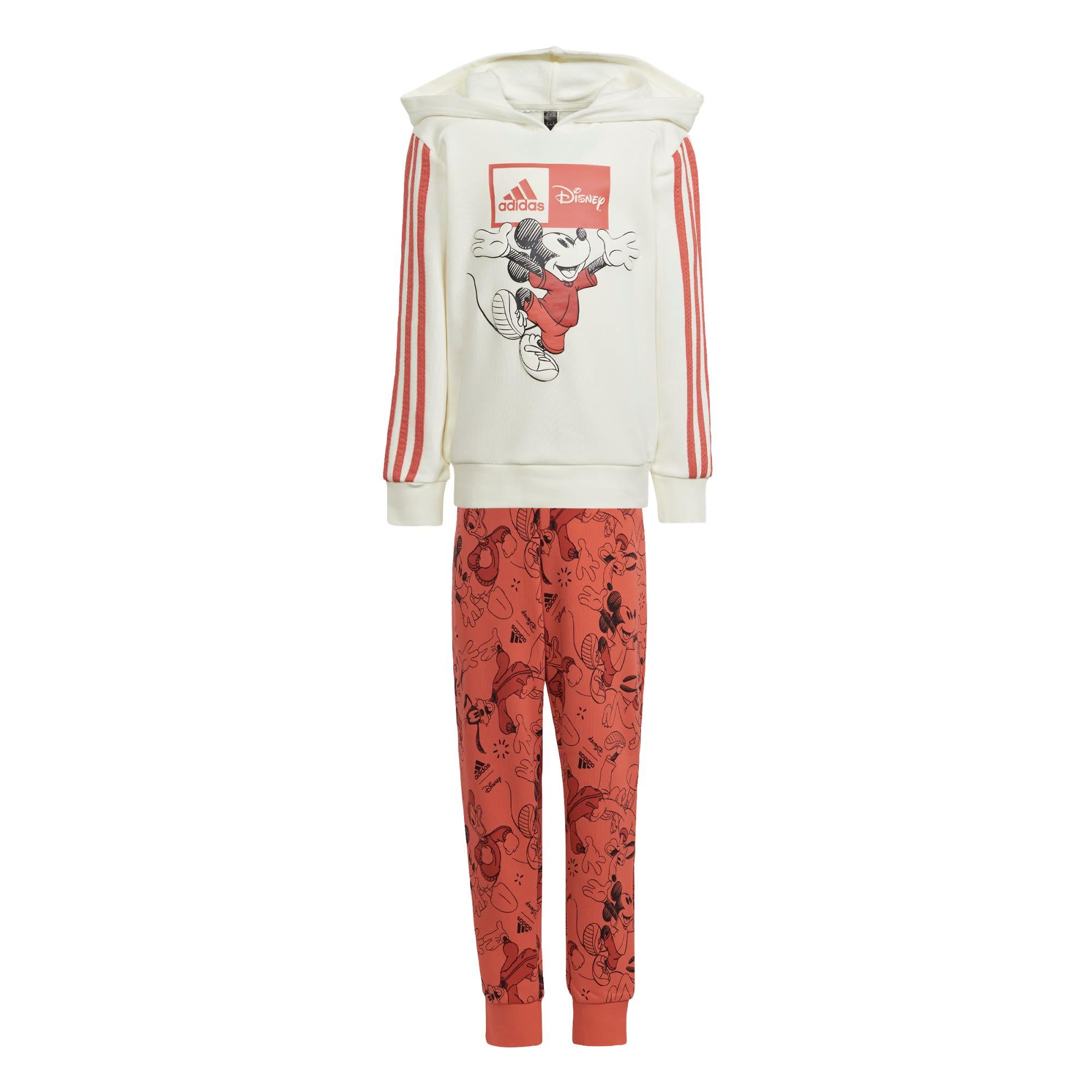 Adidas adidas x Disney Micky Maus Jogginganzug Trainingsanzug Kinder Off White Bright Red im Online Shop von SportScheck kaufen