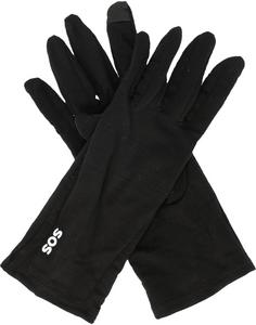 Rückansicht von SOS Lofoten Skihandschuhe 1001 Black