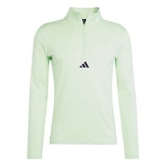 adidas Workout Quarter-Zip Oberteil Trainingsjacke Herren Semi Green Spark / Black