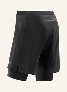 Rückansicht von CEP Training 2in1 Funktionsshorts Herren black