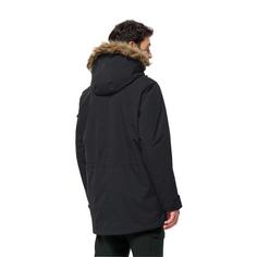 Rückansicht von Jack Wolfskin GLACIER CANYON PARKA Parka Herren black