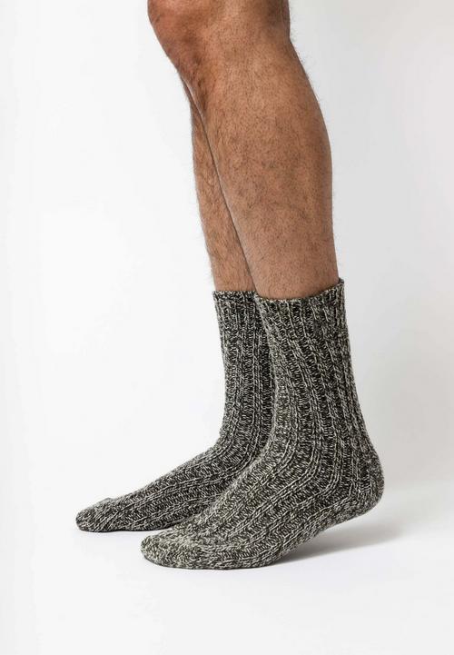 Rückansicht von Snocks Norweger Socken Sportsocken Mix (Olive)