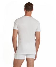 Rückansicht von Falke Daily Natural Unterhemd Herren white (2000)