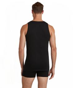 Rückansicht von Falke Singlet Unterhemd Herren black (3000)