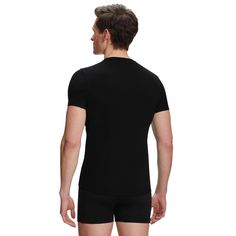 Rückansicht von Falke T-Shirt Unterhemd Herren black (3000)