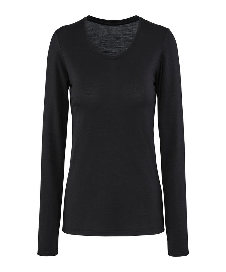 Falke Falke UW Longsleeved Shirt WO/CLY w Unterhemd Damen - black (3000) - 0 | SportScheck