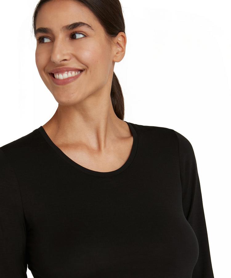 Falke Falke UW Longsleeved Shirt WO/CLY w Unterhemd Damen - black (3000) - 3 | SportScheck