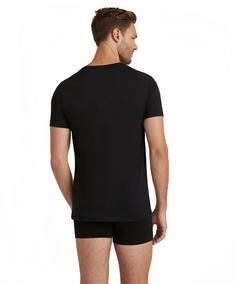 Rückansicht von Falke Daily Natural Unterhemd Herren black (3000)