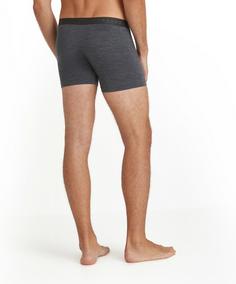 Rückansicht von Falke Daily ClimaWool Boxershorts Herren dark grey -heather (3278)