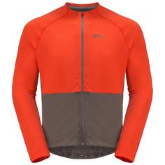 Jack Wolfskin MOROBBIA FZ L/S M Funktionsshirt Herren strong red