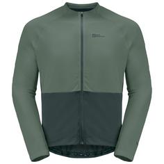 Jack Wolfskin MOROBBIA FZ L/S M Funktionsshirt Herren hedge green