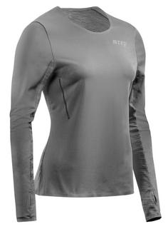 CEP Run Shirt Long Funktionsshirt Damen grey