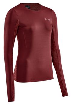 CEP Run Shirt Long Funktionsshirt Damen dark red