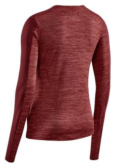 Rückansicht von CEP Run Shirt Long Funktionsshirt Damen dark red