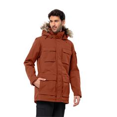 Rückansicht von Jack Wolfskin GLACIER CANYON PARKA Parka Herren carmine