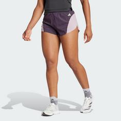 Rückansicht von adidas Adizero Running Split Shorts Funktionsshorts Damen Aurora Black / Preloved Fig