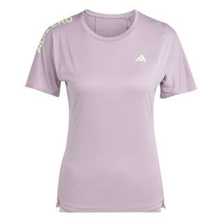 adidas Adizero Running T-Shirt T-Shirt Damen Preloved Fig / Green Spark