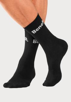 Rückansicht von Bench Tennissocken Sportsocken schwarz weiß grau