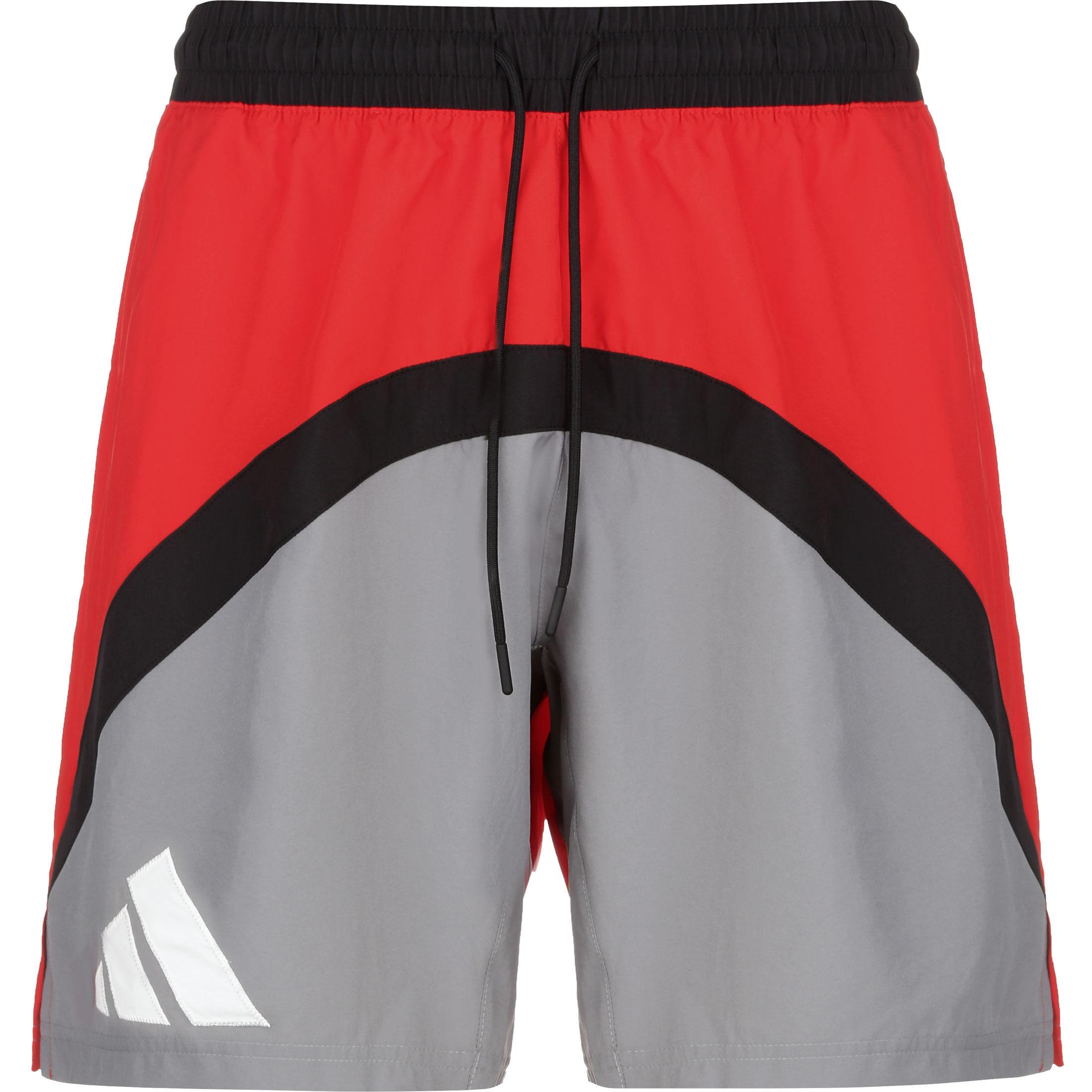 Adidas Galaxy BasketballShorts Herren rot / grau im Online Shop von